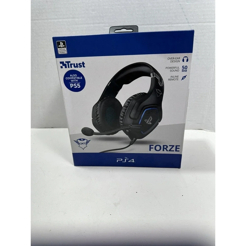 Gaming Headphones Headset Trust Gaming PS4 PS5 Mode GXT 488 Forze Black NEW Read